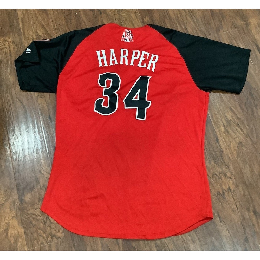 Mlb 2015 Asg National Washington Nationals 34 Harper Cincinnati Ohio Adult 48